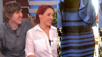 black and blue dress illusion